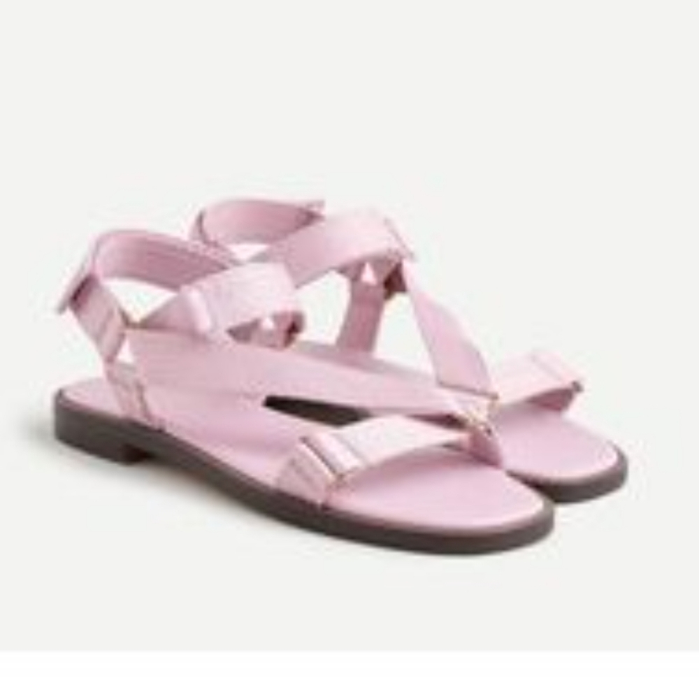 Nib j.crew icy orchid strappy sport sandal 8